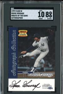 1999 Goose Gossage Sports Illustrated Autographed Card