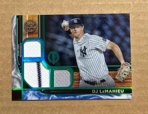 2022 Topps Tribute DJ LeMahieu Triple Relic /99