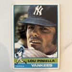 1976 Topps Lou Piniella Yankees Baseball Card