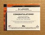2022 Topps Tribute DJ LeMahieu Triple Relic /99