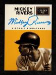 2014 Mickey Rivers Autographed Yankees Card