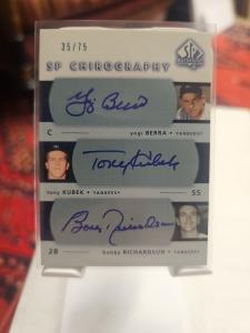 2003 SP Authentic Yogi Berra Auto Card #35/75