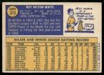1970 Topps Roy White Yankees Baseball Card #373