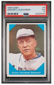 1960 Fleer Grover Cleveland Alexander Baseball Card PSA 5