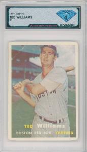 1957 Topps Ted Williams Card #1