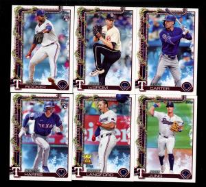 2025 Topps Holiday Texas Rangers Team Set
