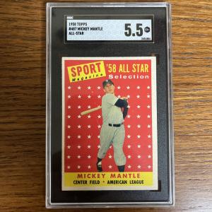 1958 Topps Mickey Mantle All Star Card