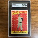 1958 Topps Mickey Mantle All Star Card