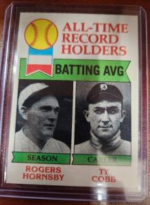 1979 Topps Cobb/Hornsby Baseball Card Set