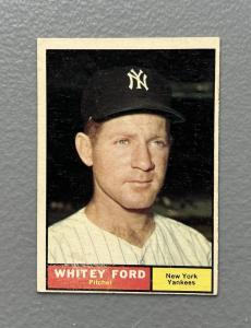 1961 Topps Baseball Card #160 Whitey Ford