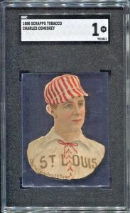1888 Charles Comiskey Baseball Scrapps Die Cuts