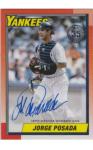 Jorge Posada 2025 Topps Series 1 Autograph Card