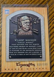 Wilbert Robinson 2012 Cooperstown Bronze Card #/599