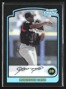 Robinson Cano 2003 Bowman Chrome Refractor Card
