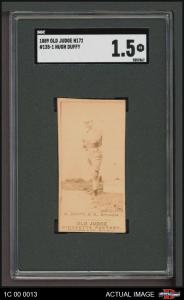 1887 Old Judge N172 Hugh Duffy HOF Card