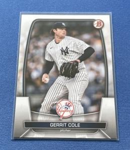 2023 Bowman Gerrit Cole New York Yankees Card