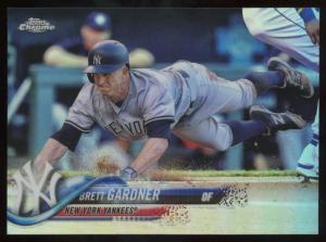 2018 Topps Chrome Refractor #109 Brett Gardner