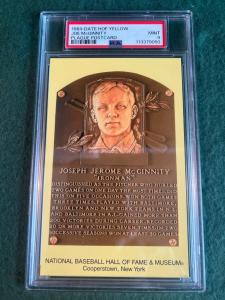 1964 Joe McGinnity HOF Postcard PSA 9