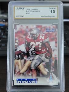Eddie George 1996 Pro Line Rookie Card #347