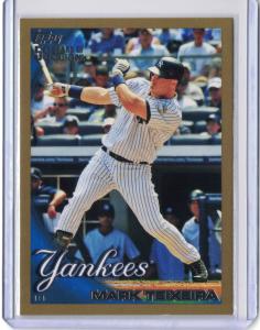 2010 Topps Mark Teixeira #250 Gold Parallel Card
