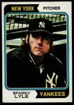 1974 Topps #66 Sparky Lyle New York Yankees