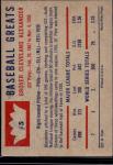 1960 Fleer Grover Cleveland Alexander Baseball Card