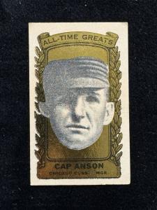1963 Topps Bazooka Cap Anson Chicago Cubs Card