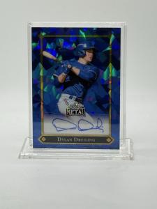 Dylan Dreiling 2025 Leaf Metal Blue Ice Auto #/15