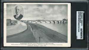 1908 Morgan Bulkeley HOF RC Postcard Card