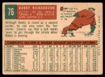 1959 Topps Bobby Richardson New York Yankees Card