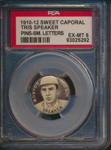 1910-12 Sweet Caporal Tris Speaker Baseball Card