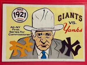 1970 Fleer Kenesaw Mountain Landis Baseball Card