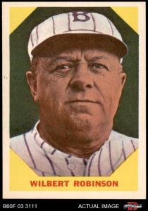 1960 Fleer Wilbert Robinson Dodgers HOF Card