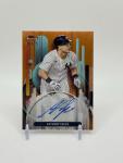2025 Topps Finest Anthony Volpe Autograph Orange Refractor