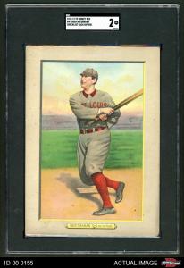 1911 T3 Turkey Red Roger Bresnahan Cardinals Card