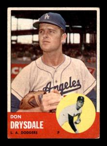 1963 Topps Don Drysdale #360 Baseball Card