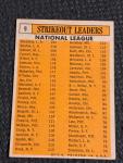 1963 Topps N.L. Strikeout Leaders #9 Card