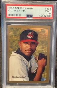 1999 Topps Traded CC Sabathia PSA 9 Rookie