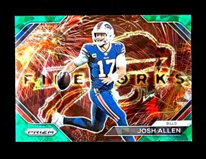 2023 Panini Prizm Josh Allen Green Cracked Ice