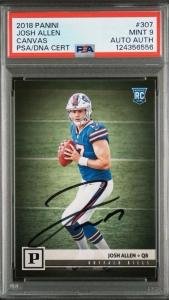 2018 Panini Josh Allen Rookie Auto PSA 9