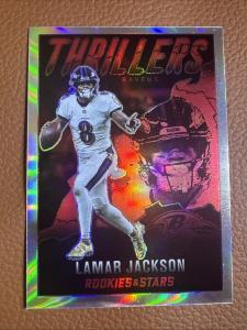 2022 Lamar Jackson Red Silver Refractor Card