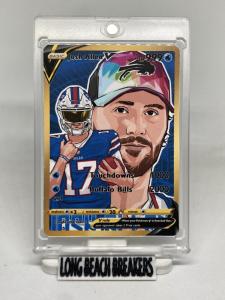 Josh Allen Full Art Pokémon Card - Buffalo Bills