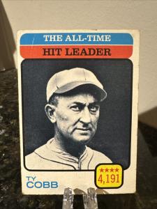 1973 Topps Ty Cobb All-Time Leaders Card #471