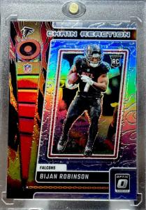 Bijan Robinson Rookie Holo Refractor Prizm Card