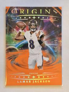 Lamar Jackson Orange /149 2025 Panini Origins