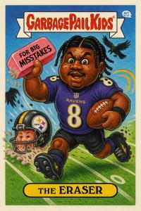 Lamar Jackson Baltimore Ravens Custom Eraser
