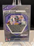 2025 Panini Mosaic Lamar Jackson Epic Performers Card