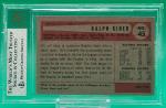 1954 Bowman Ralph Kiner Baseball Card BVG 5