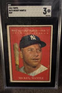 1961 Topps Mickey Mantle MVP #475 Card