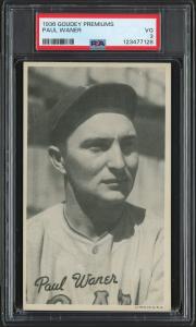 1936 Goudey Paul Waner Pirates PSA 3 Card